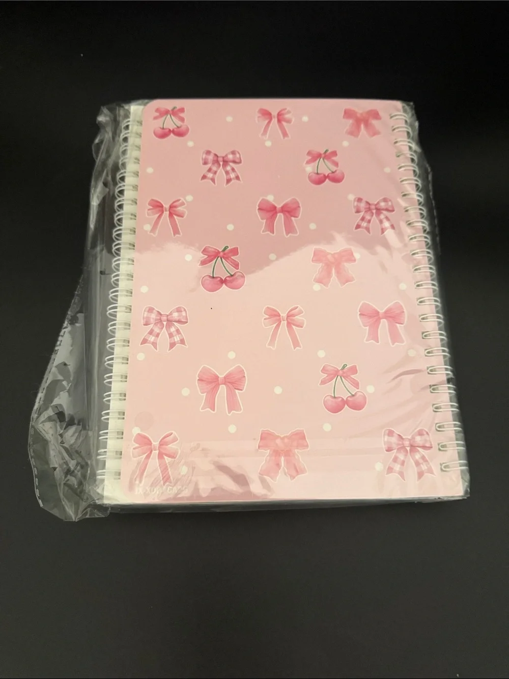 Pink Bow & Cherries Stationary Set